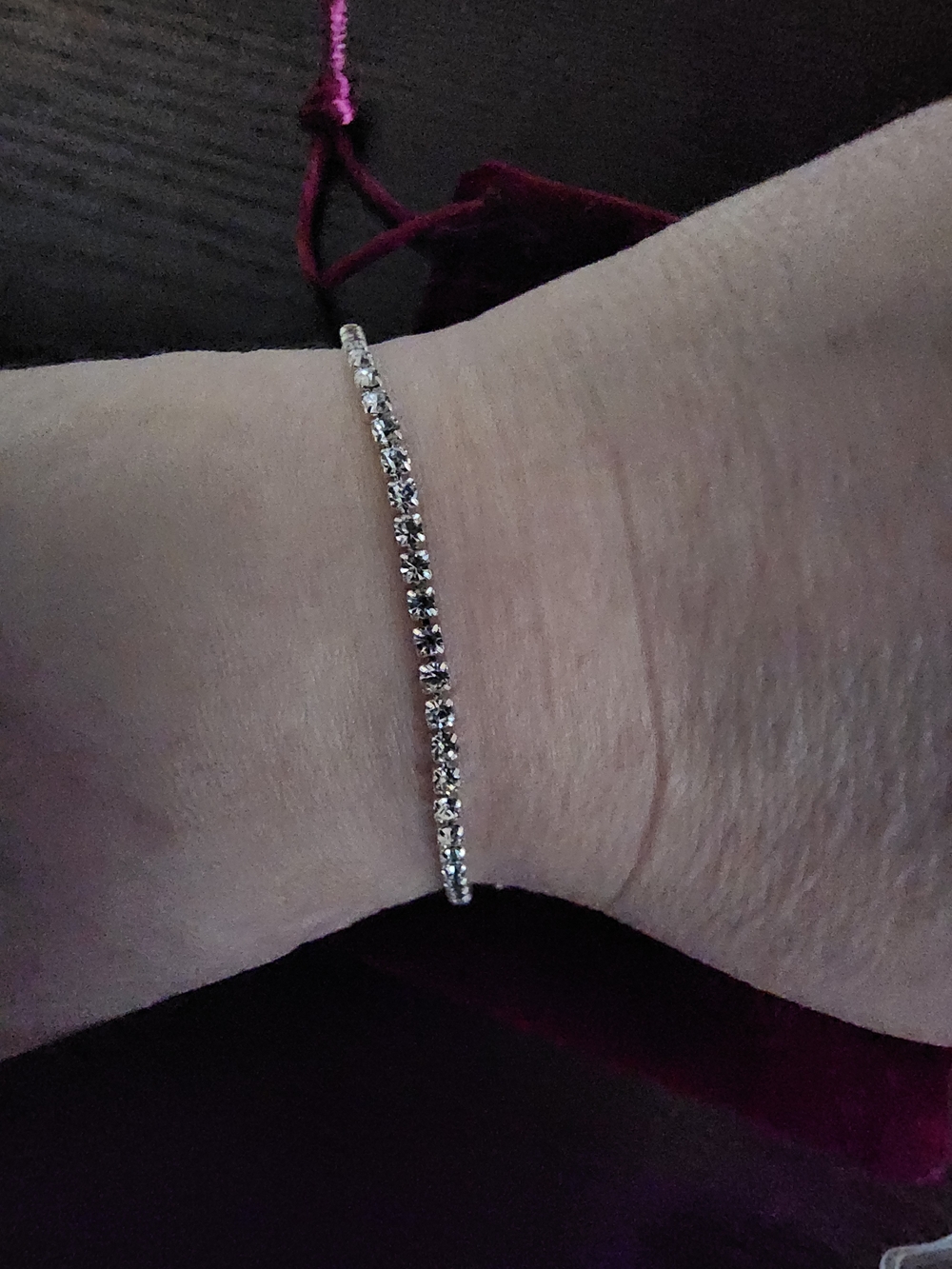 Classic Gold Tennis Bracelet with Clear Stones